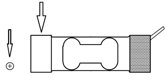 アルミ合金の荷重計の圧縮のタイプ一点力の測定センサー